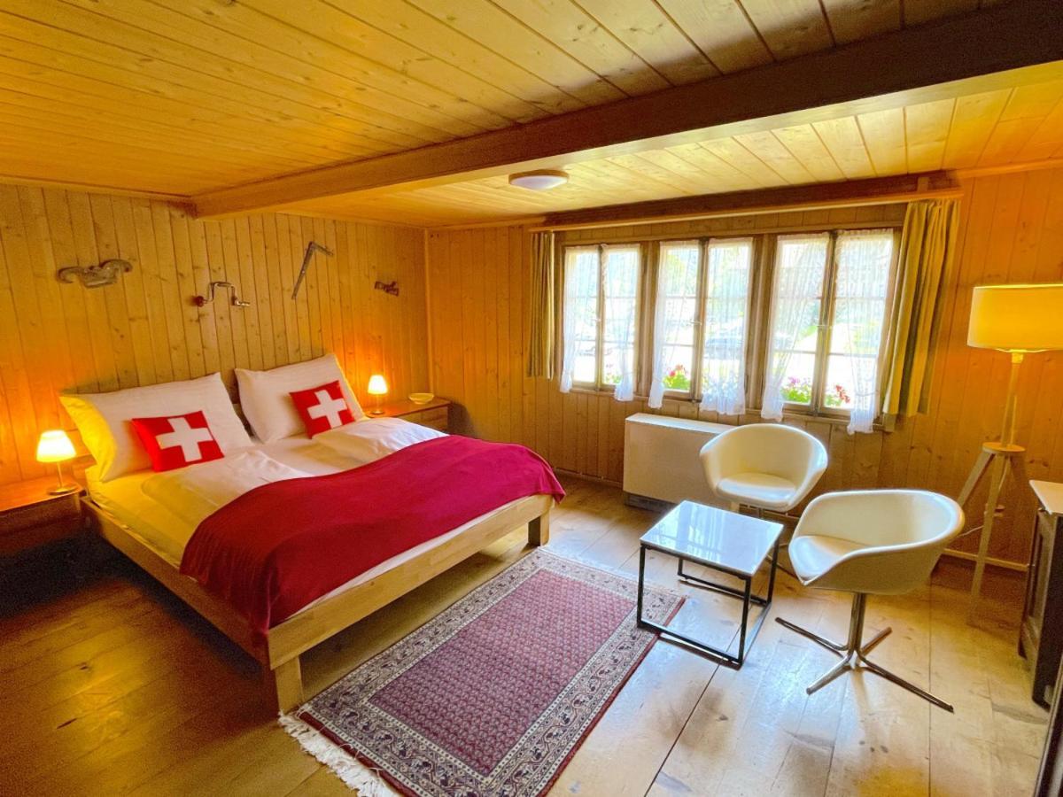 Swisshut Stunning Views Alps Lake - Chalet Erli Därligen Eksteriør billede